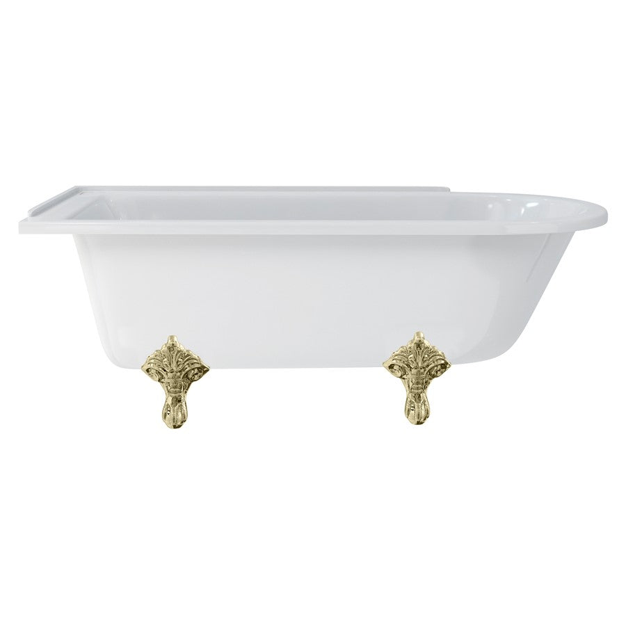 Burlington Hampton 170cm Showering Bath with Standard Feet
