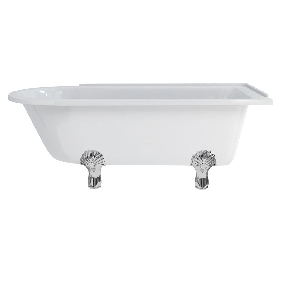 Burlington Hampton 170cm Showering Bath with Luxury Feet