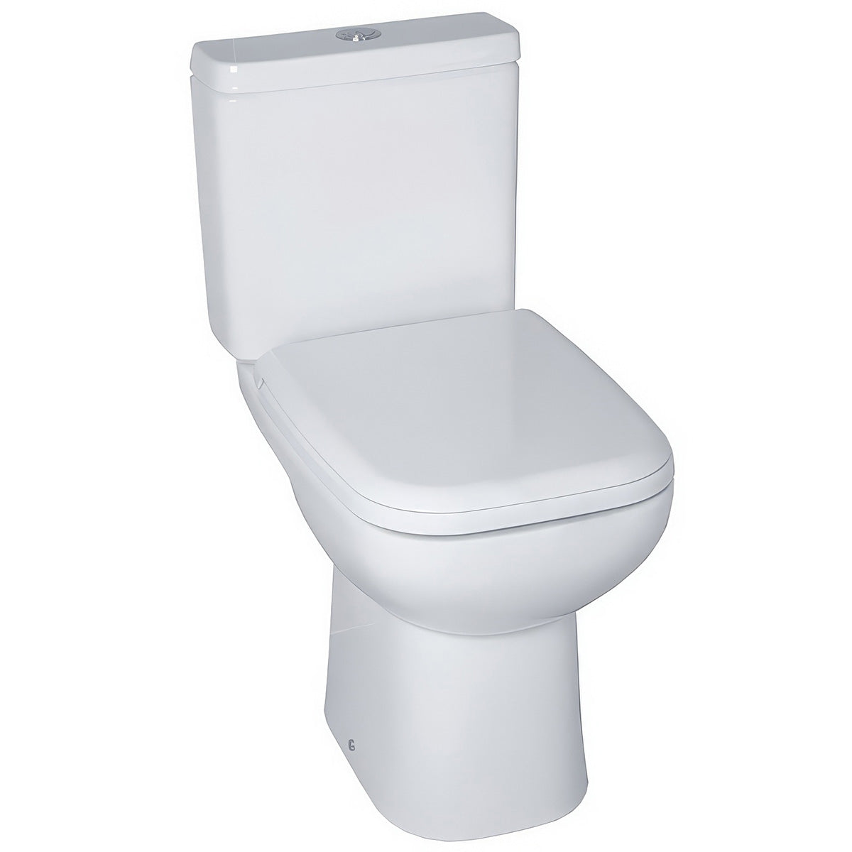 Essential EC6005 Violet White Close Coupled WC With Cistern And Soft Close Seat
