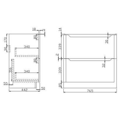 Luxe81 Ella Vanity Unit