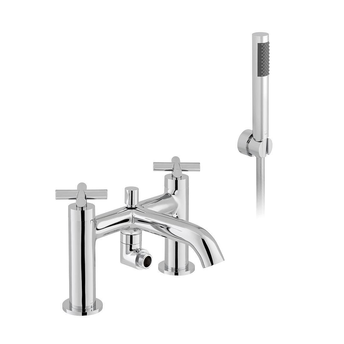 Vado Elements Deck Mounted Bath Shower Mixer and Kit