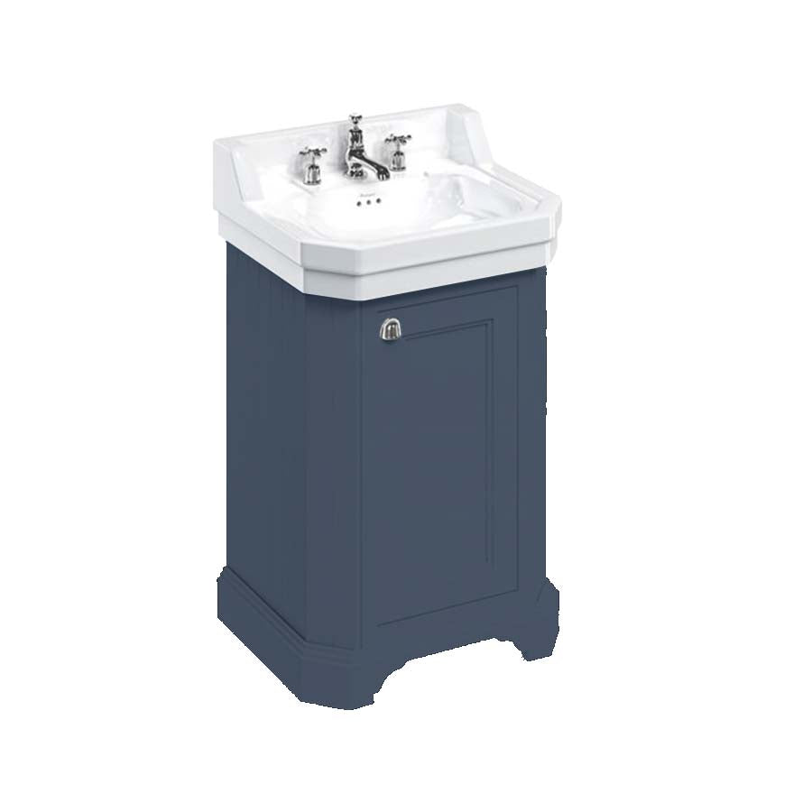 Burlington Bathrooms Edwardian 560mm Basin & Burlington Bathrooms Freestanding Rectangular Cloakroom Vanity Unit