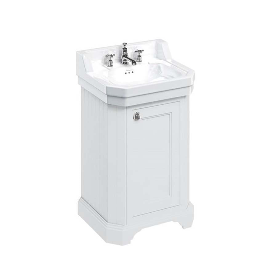 Burlington Bathrooms Edwardian 560mm Basin & Burlington Bathrooms Freestanding Rectangular Cloakroom Vanity Unit