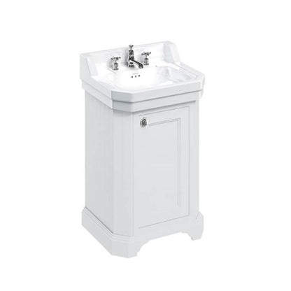 Burlington Bathrooms Edwardian 560mm Basin & Burlington Bathrooms Freestanding Rectangular Cloakroom Vanity Unit