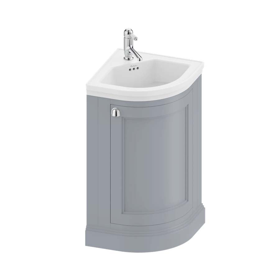 Burlington Bathrooms Furniture Unit with Ceramic Corner Basin