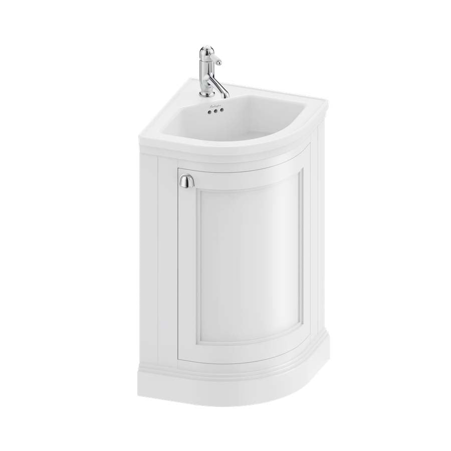 Burlington Bathrooms Furniture Unit with Ceramic Corner Basin