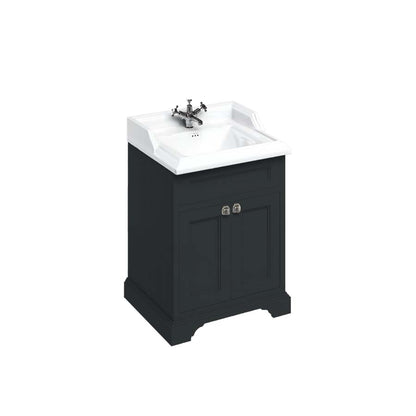 Burlington Bathrooms Freestanding 65 Unit with Doors and Classic Basin