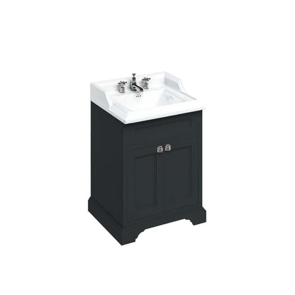 Burlington Bathrooms Freestanding 65 Unit with Doors and Classic Basin