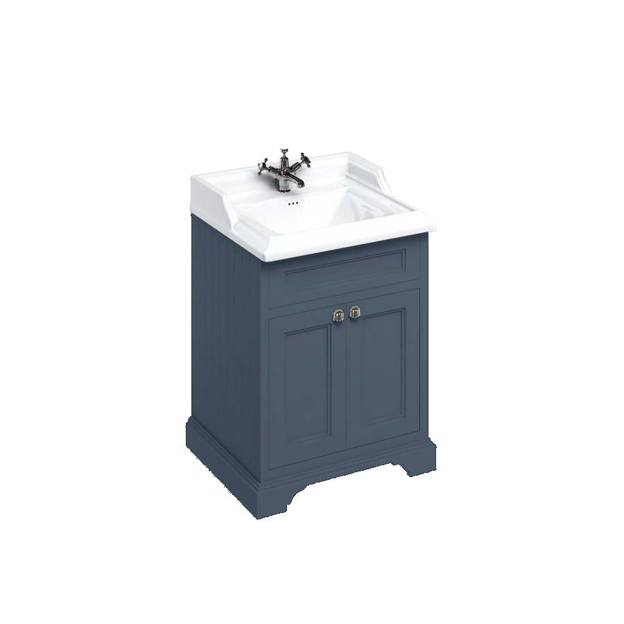 Burlington Bathrooms Freestanding 65 Unit with Doors and Classic Basin