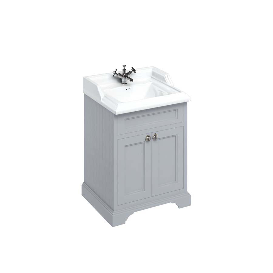 Burlington Bathrooms Freestanding 65 Unit with Doors and Classic Basin
