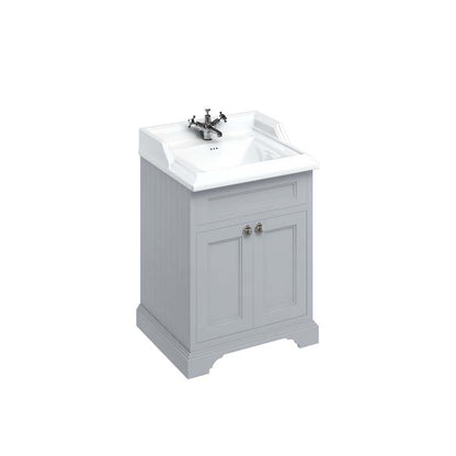 Burlington Bathrooms Freestanding 65 Unit with Doors and Classic Basin