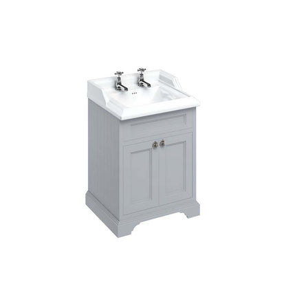 Burlington Bathrooms Freestanding 65 Unit with Doors and Classic Basin