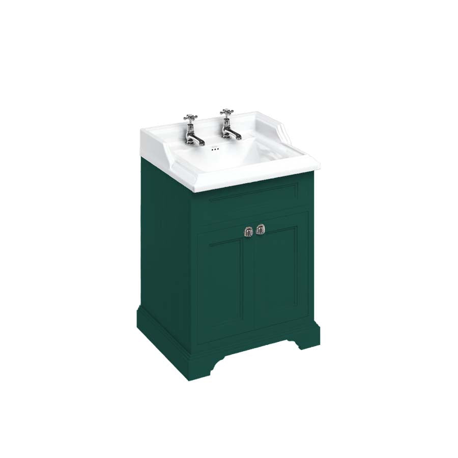 Burlington Bathrooms Freestanding 65 Unit with Doors and Classic Basin