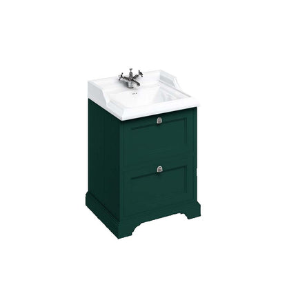 Burlington Bathrooms Freestanding 65 Unit with 2 drawers and Classic Basin