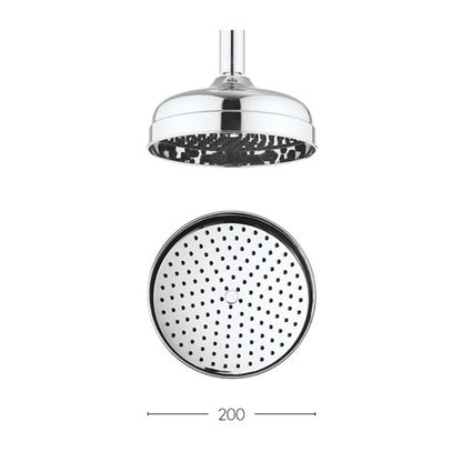 Crosswater Belgravia 200mm Easy Clean Showerhead