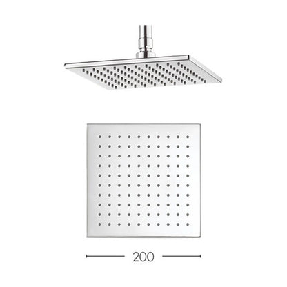 Crosswater Zion 200mm Polished Chrome Showerhead