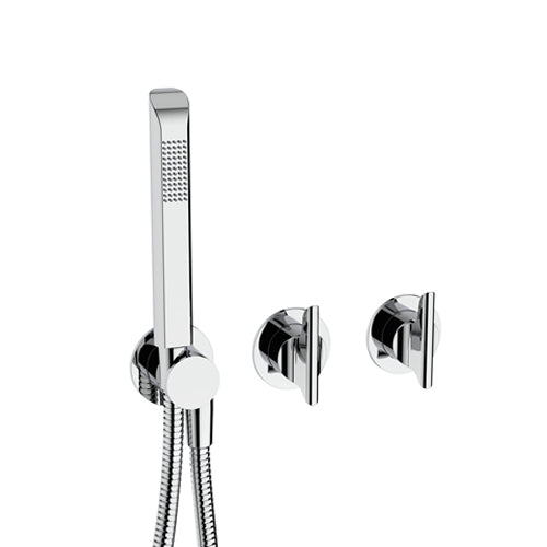 Crosswater Foile Module 3 Outlet 2 Handle Shower Valve & Handset