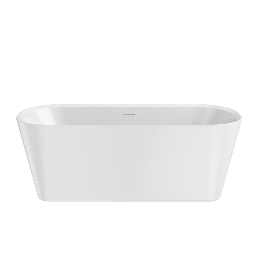 Crosswater Carne Free Standing Bath with Click Clack Slotted Waste