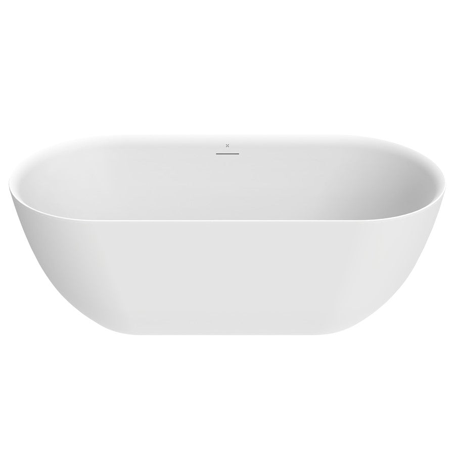 Crosswater Cerus Free Standing Bath with Click Clack Slotted Waste