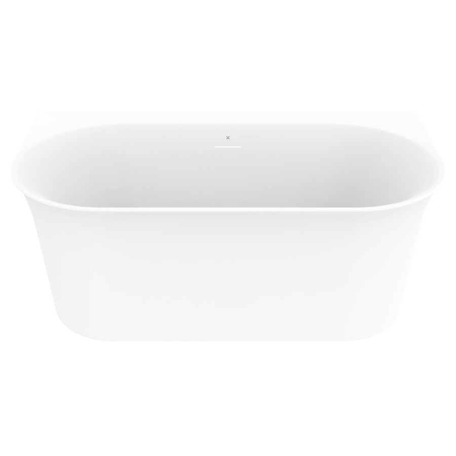 Crosswater Cursa Back To Wall Bath with Click Clack Slotted Waste