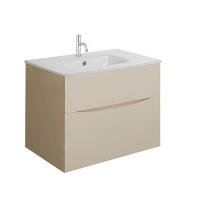 Crosswater Glide II 700 Unit & Ice White Glass Basin