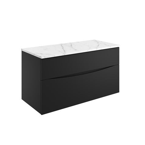 Crosswater Glide II 1000 Unit & Marble Effect Worktop