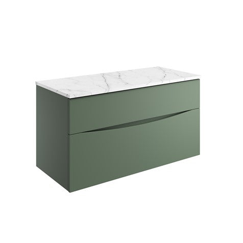 Crosswater Glide II 1000 Unit & Marble Effect Worktop