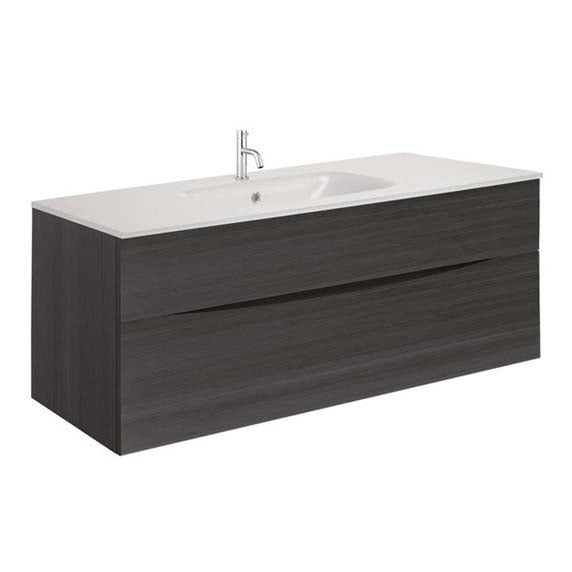Crosswater Glide II 1000 Unit & Ice White Glass Basin