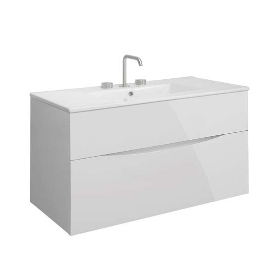 Crosswater Glide II 1000 Unit & Ceramic Basin