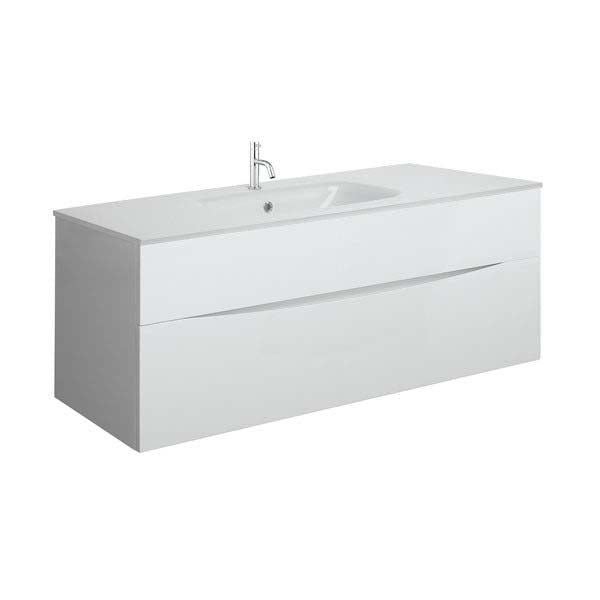 Crosswater Glide II 1000 Unit & Ice White Glass Basin