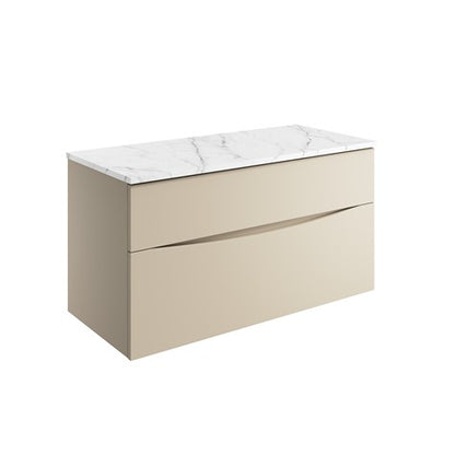 Crosswater Glide II 1000 Unit & Marble Effect Worktop
