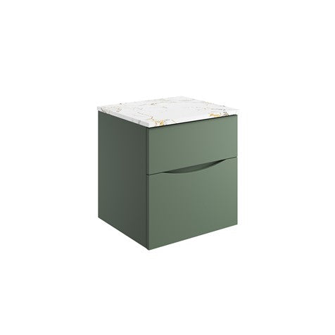 Crosswater Glide II 500 Unit with Gold Vein Estatuario Worktop