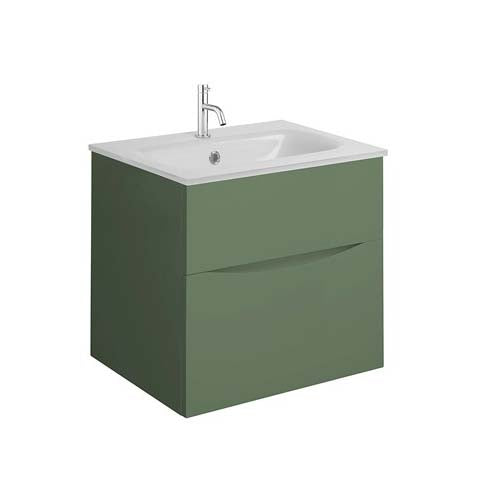 Crosswater Glide II 500 Unit & Ice White Glass Basin