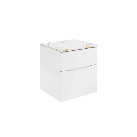 Crosswater Glide II 500 Unit with Gold Vein Estatuario Worktop