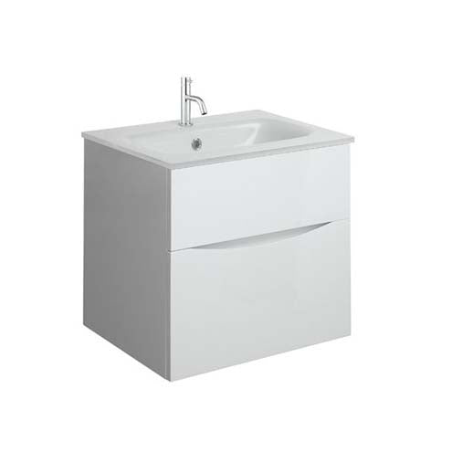 Crosswater Glide II 500 Unit & Ice White Glass Basin