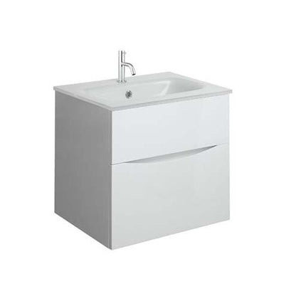 Crosswater Glide II 500 Unit & Ice White Glass Basin