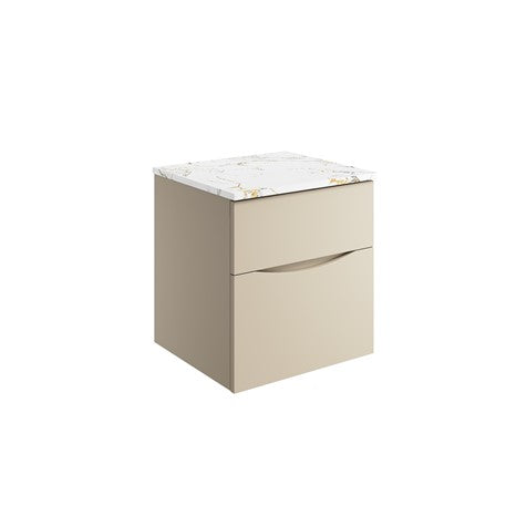 Crosswater Glide II 500 Unit with Gold Vein Estatuario Worktop