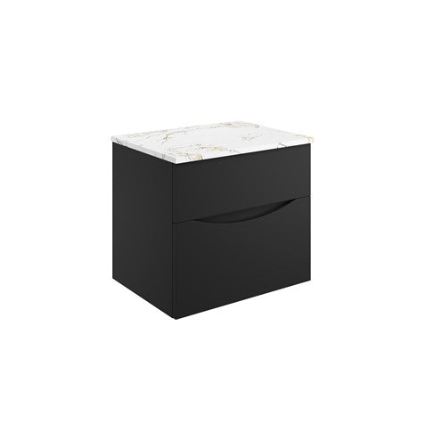 Crosswater Glide II 600 Unit with Gold Vein Estatuario Worktop