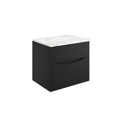 Crosswater Glide II 600 Unit with Gold Vein Estatuario Worktop