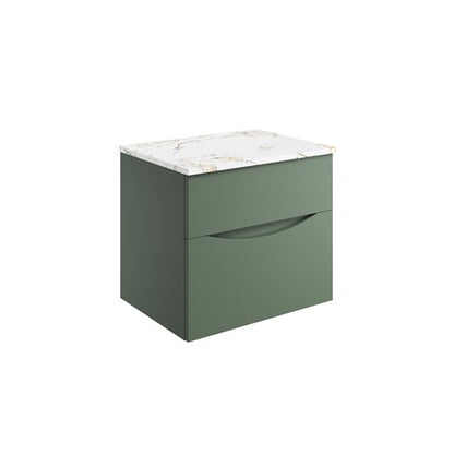 Crosswater Glide II 600 Unit with Gold Vein Estatuario Worktop
