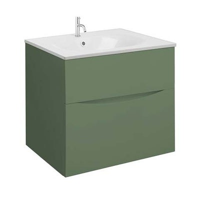 Crosswater Glide II 600 Unit with White Gloss Cast Mineral Marble Basin