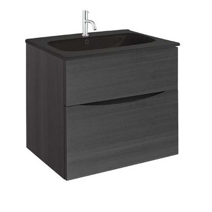Crosswater Glide II 600 Unit with Midnight Black Glass Basin
