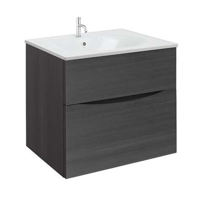 Crosswater Glide II 600 Unit with White Gloss Cast Mineral Marble Basin