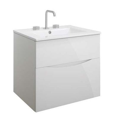 Crosswater Glide II 600 Unit with Ceramic Basin