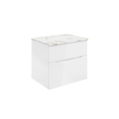 Crosswater Glide II 600 Unit with Gold Vein Estatuario Worktop