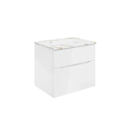 Crosswater Glide II 600 Unit with Gold Vein Estatuario Worktop