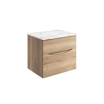 Crosswater Glide II 600 Unit with Gold Vein Estatuario Worktop