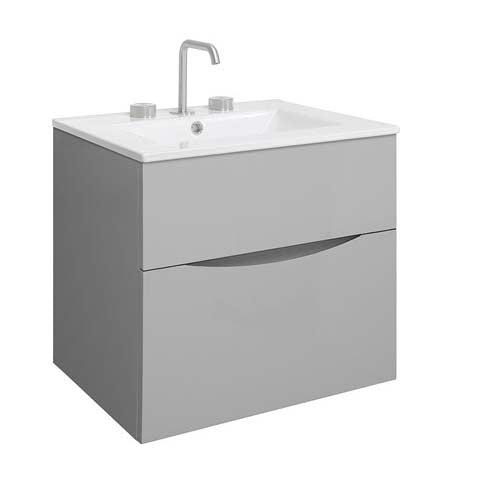 Crosswater Glide II 600 Unit with Ceramic Basin
