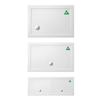 Crosswater Rectangular 35mm Anti-Slip Acrylic Shower Tray