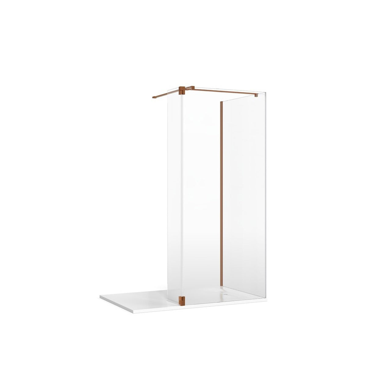 Crosswater Gallery 10 Glass Corner with Hinged Deflector